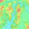 Marburg topographic map, relief map, elevations map