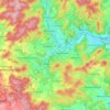 Dautphetal topographic map, relief map, elevations map