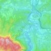 Monistrol de Montserrat topographic map, relief map, elevations map