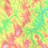 Becerreá topographic map, relief map, elevations map