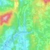 Caldas de Reis topographic map, relief map, elevations map
