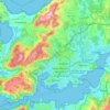 Ferrol topographic map, relief map, elevations map