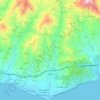 Torrox topographic map, relief map, elevations map