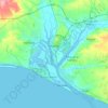 Huelva topographic map, relief map, elevations map