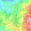 Río Sar topographic map, relief map, elevations map